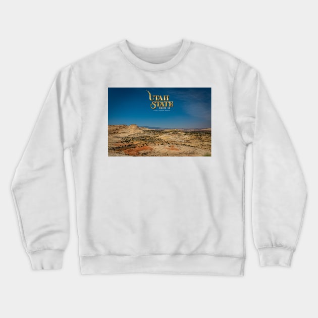 Utah State Route 12 Scenic Drive Crewneck Sweatshirt by Gestalt Imagery